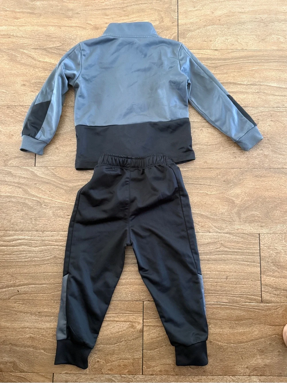 Nike Grey and Neon Green Kids Zip Jacket